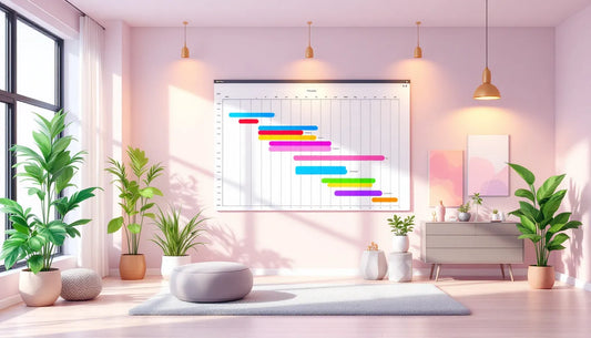 Interior Design Project Gantt Chart Template